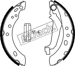 Fri.Tech. 1067.185 - Garnitura zavorne celjusti parts5.com