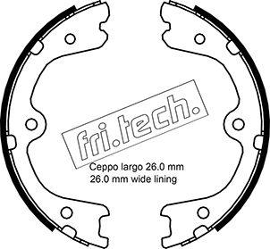 Fri.Tech. 1067.201 - Set saboti frana, frana de mana parts5.com