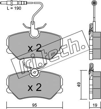 Fri.Tech. 101.0 - Set placute frana,frana disc parts5.com