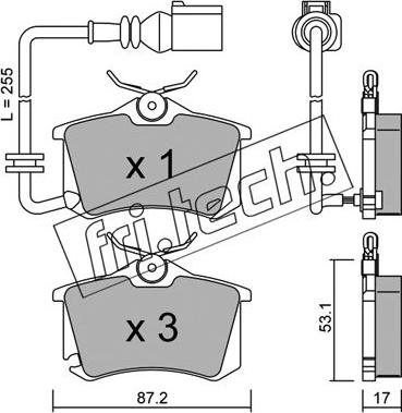 Fri.Tech. 102.4 - Fékbetétkészlet, tárcsafék parts5.com