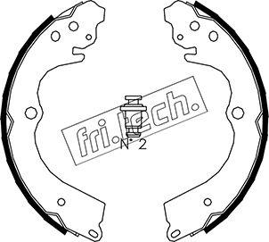 Fri.Tech. 1110.334 - Brake Shoe Set parts5.com