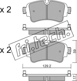 Fri.Tech. 1129.0 - Set placute frana,frana disc parts5.com