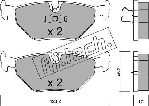 Fri.Tech. 185.0 - Set placute frana,frana disc parts5.com