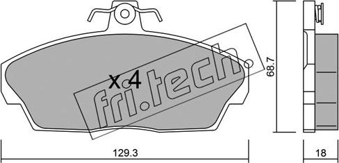 Fri.Tech. 177.1 - Set placute frana,frana disc parts5.com