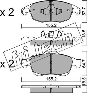 Fri.Tech. 816.0 - Set placute frana,frana disc parts5.com