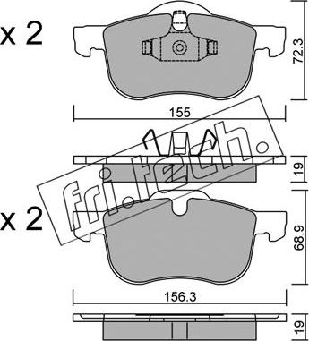 Fri.Tech. 318.0 - Set placute frana,frana disc parts5.com