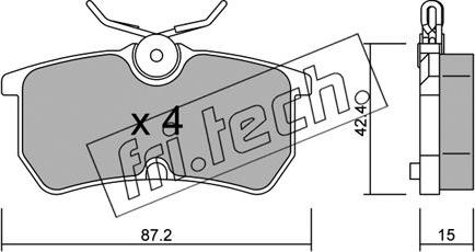 Fri.Tech. 326.0 - Set placute frana,frana disc parts5.com