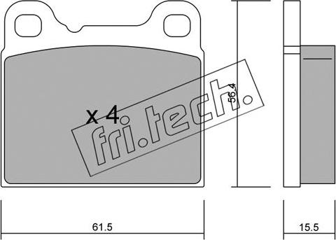 Fri.Tech. 209.0 - Juego de pastillas de freno parts5.com