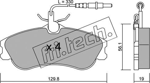 Fri.Tech. 226.0 - Fren balata seti, diskli fren parts5.com