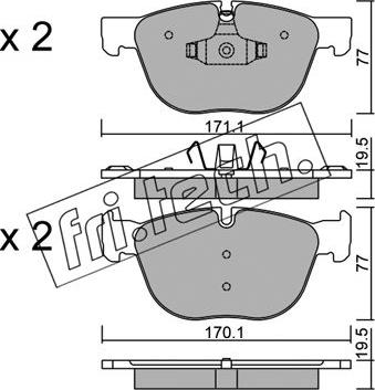 Fri.Tech. 786.0 - Set placute frana,frana disc parts5.com