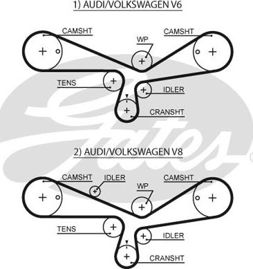 Gates 5493XS - Ангренажен ремък parts5.com