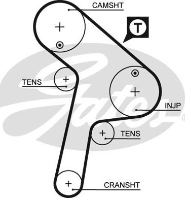 Gates 5471XS - Timing Belt parts5.com