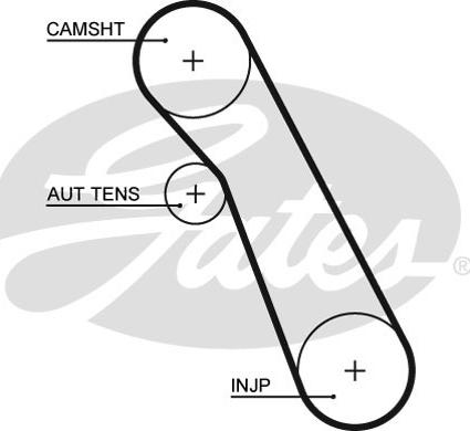 Gates 5541XS - Ozubený řemen parts5.com