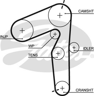 Gates 5500XS - Curea de distributie parts5.com