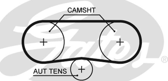 Gates 5516XS - Ozubený remeň parts5.com