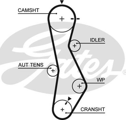 Gates K015579XS - Set curea de distributie parts5.com
