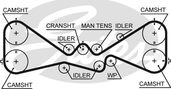 Gates 5612XS - Curea de distributie parts5.com