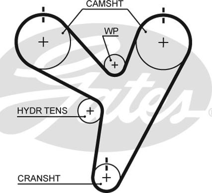 Gates K015674XS - Timing Belt Set parts5.com