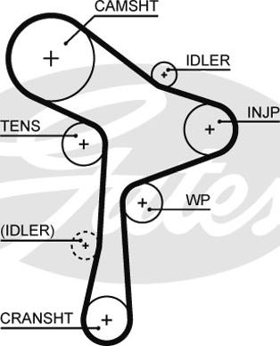 Gates K035678XS - Timing Belt Set parts5.com