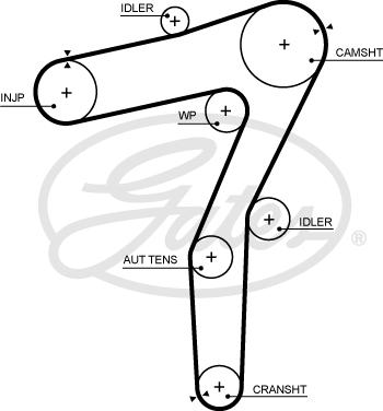 Gates 5706XS - Curea de distributie parts5.com