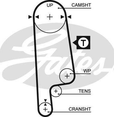 Gates K015232XS - Sada rozvodového řemene parts5.com