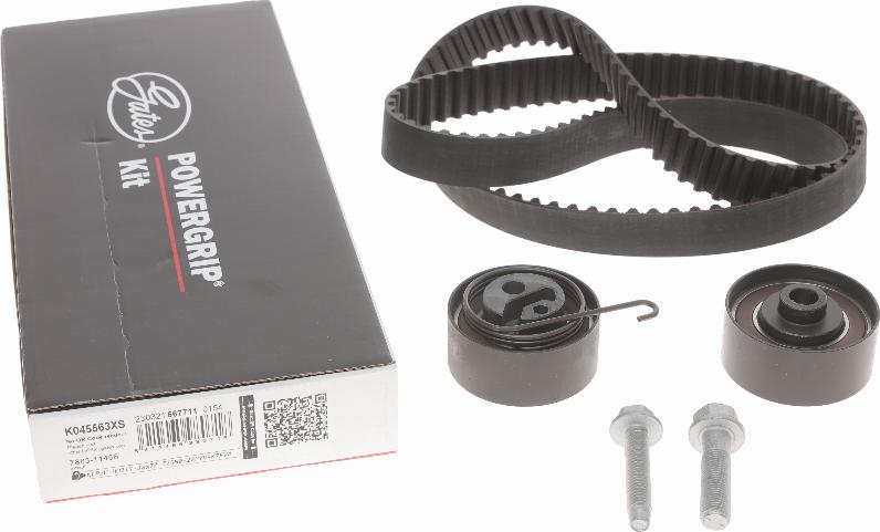 Gates K045563XS - Timing Belt Set parts5.com