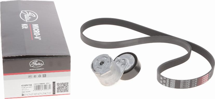 Gates K016PK1198 - Hosszbordás szíj készlet parts5.com