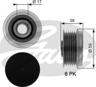 Gates OAP7039 - Rihmaratas,generaator parts5.com