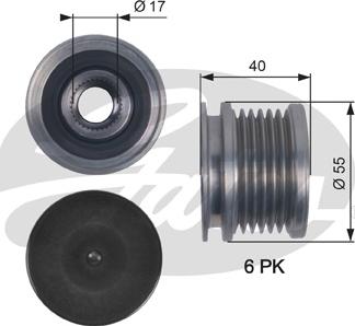 Gates OAP7114 - Rihmaratas,generaator parts5.com