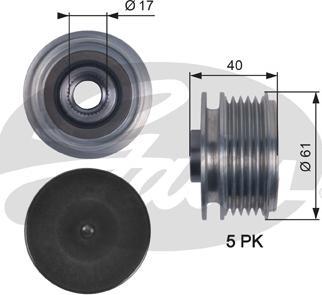 Gates OAP7117 - Fulie, alternator parts5.com