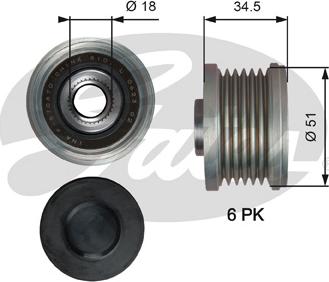 Gates OAP7218 - Fulie, alternator parts5.com