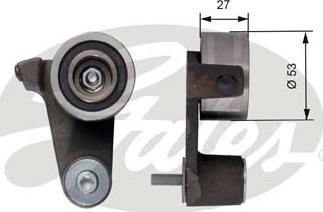 Gates T41165 - Rola intinzator,curea distributie parts5.com