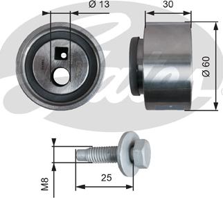 Gates T41139 - Feszítő, fogasszíj parts5.com