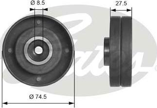 Gates T41174 - Usmeravajući / vodeći točkić, zupčasti kaiš parts5.com