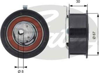 Gates T43069 - Zatezač, zupčasti kaiš parts5.com