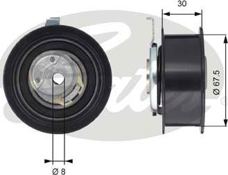 Gates T43062 - Feszítő, fogasszíj parts5.com