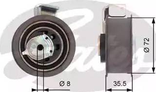 Gates T43021 - Τεντωτήρας, οδοντ. ιμάντας parts5.com