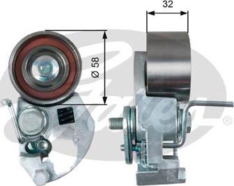 Gates T43133 - Rola intinzator,curea distributie parts5.com