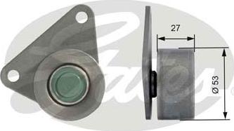 Gates T42097 - Deflection / Guide Pulley, timing belt parts5.com