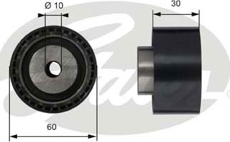 Gates T42070 - Szíjtárcsa / vezetőgörgő, fogasszíj parts5.com