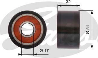 Gates T42167 - Preusmerjevalni valj / vodilni valj, zobati jermen parts5.com