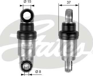 Gates T39097 - Amortizor vibratii, curea transmisie cu caneluri parts5.com