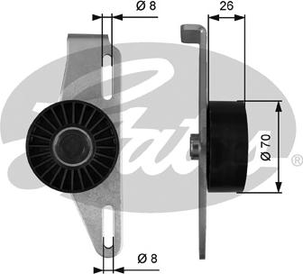 Gates T39393 - Τεντωτήρας ιμάντα, ιμάντας poly-V parts5.com