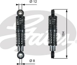 Gates T39265 - Vibration Damper, v-ribbed belt parts5.com