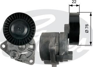 Gates T39217 - Τεντωτήρας ιμάντα, ιμάντας poly-V parts5.com