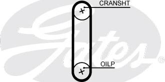 Gates T358HOB - Curea de distributie parts5.com