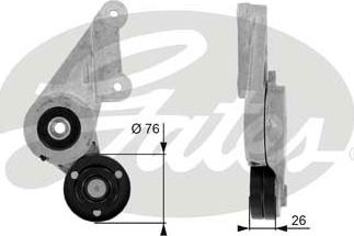 Gates T38304 - Intinzator curea, curea distributie parts5.com