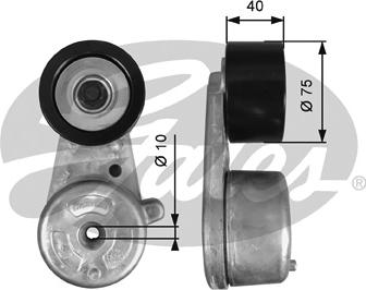 Gates T38720 - Tendeur de courroie, courroie trapézoïdale à nervures parts5.com