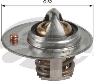 Gates TH49087G1 - Termostat, chladivo parts5.com