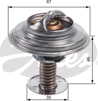 Gates TH45682G1 - Termostat, środek chłodzący parts5.com